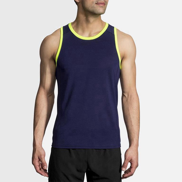 Brooks Distance - Camiseta Sin Mangas Hombre - Azules (IA6319428)